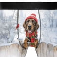 thumbnail image 4 of Playful German Shorthaired Pointer Welcomes Winter Snowy Day with Cardinal Bird All Over Print Boxer Briefs Underwear for Men Dad GSP Lover Dog Gift - 12017, 4 of 6