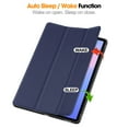 thumbnail image 4 of ELEHOLD Case for Samsung Galaxy Tab S10 FE+, Slim Stand Protective Case with S Pen Holder, Auto Sleep/Wake PU Leather Folio Cover,Darkblue, 4 of 7