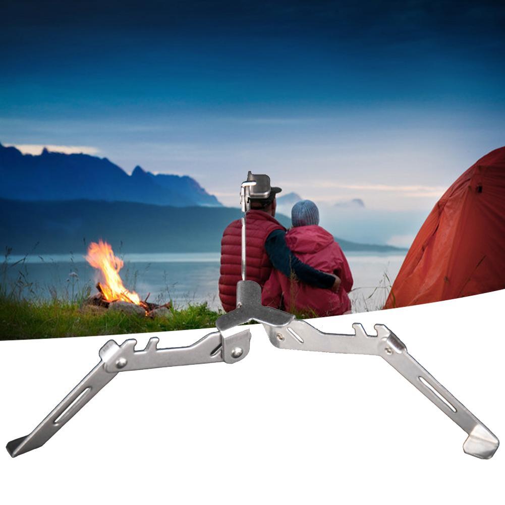 Steel Camping Gas Tank Stove Base Holder Stands Folding U9I9 New N3E9