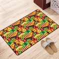 thumbnail image 2 of DouZhe African Culture Element Kwanzaa Rugs Doormat, Non-Slip Machine Washable Carpets Floor Door Mat , 36" x 24", 2 of 7