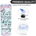 thumbnail image 5 of Inspirational Insulated Skinny Tumblers For God so Loved the World,Rose and Butterfly Cup, 20 Oz with Lid Motivational Encouragement Gifts for Women,Personalized Stainless Steel Coffee Trave Mug, 5 of 6