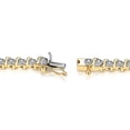 thumbnail image 2 of forever Facets S Shape Link Diamond Accent Tennis Bracelet w/ Silver Plated Gold Tone, 725", 2 of 7