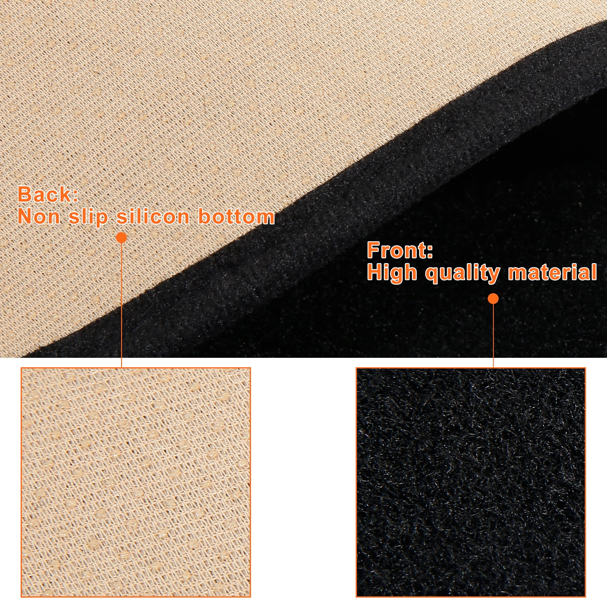 Unique Bargains Car Dashboard Cover Nonslip Mat Carpet for Nissan Rogue X-trial 2014-2018