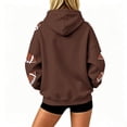 thumbnail image 4 of TOMVIGX Football Sweatshirts for Women Graphic Cute Oversized Hoodies Football Mom Touchdown Tops Watch Party Sunday Funday Clothing 2XL, 4 of 9
