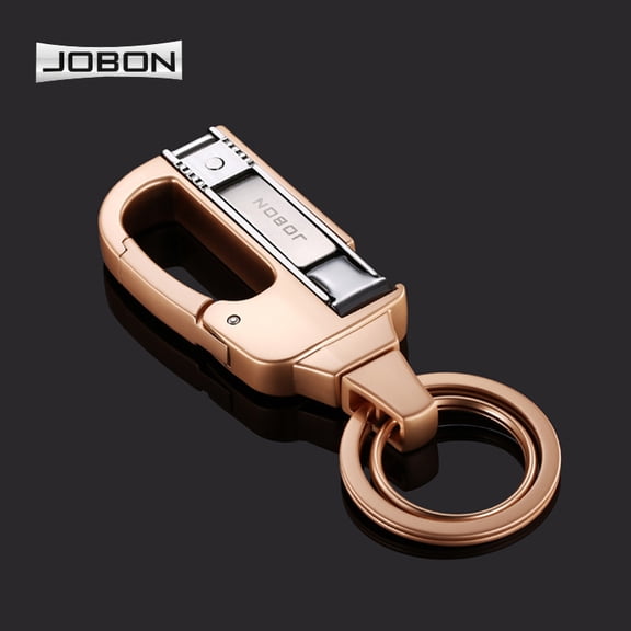 Key chain business buckle metal car key ring creative gift,SKU01103-铬色