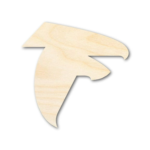 Unfinished Wood Falcon Mascot Shape 20" / 1/2"
