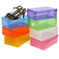 thumbnail image 3 of Xingzhi Plastic Clear Shoes Boxes Stackable Lidded Man Women for Boots Clear Shoes Boxes Stackable Organizer Case Shoes Storage Boxes yellow, 3 of 6