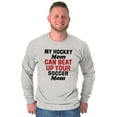thumbnail image 3 of Hockey Soccer Mom Fight Funny Sports Long Sleeve TShirt Men Women Brisco Brands 2X, 3 of 6