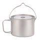 thumbnail image 1 of Olla de titanio de 900 ml, taza de titanio, tazas para bebidas, olla colgante, taza de café para exteriores, para senderismo, mochileros, pesca,, 1 of 9