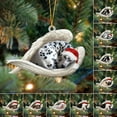 thumbnail image 3 of Dog Pendant Decorative Santa Hat Creative Anti-crack Christmas Tree Pendant, 3 of 4