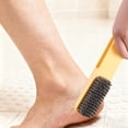 thumbnail image 3 of 2 in 1 Dead Skin Foot Scrubber Stainless Steel Scraper Brush Ergonomic Handle for Adult Kid Daily Bathroom Pedicure Use, 3 of 4