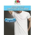 thumbnail image 2 of Fruit of the Loom Men's Crafted Cool and Dry Comfort Undershirts, 6 Pack-White, XX-Large, 2 of 4