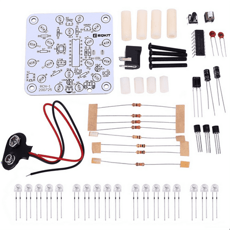 

Night Light DIY Kit DC 9-12V Infrared Lamp White LED Light Dual Gears Brightness Adjustable Nightlight Electronic Kit