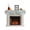 Blue, variant on Orange Fireplace Mantel Scarf Cover 70"Wx17"L, Fireplace Mantel Shelf Top Runner, Pure Orange Mantle Dresser Scarves Table Runner for Holiday Party Living Room Decorations