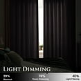 thumbnail image 5 of StangH Black Velvet Curtains 108 inches - Blackout Soft Luxury Velvet Panel Drapes for Bedroom Window Treatment Thermal Insulated Grommet Draperies, 52 x 108 Inches, 2 Panels, 5 of 8