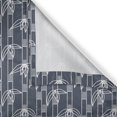 thumbnail image 4 of Ambesonne Floral Valance Pack of 2, Japanese Striped Graphic, 42"X12", Charcoal Grey Dark Blue, 4 of 5