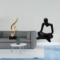 thumbnail image 2 of Escultura De Resina De Pensador Abstracto Armónico, Figura De Nota Musical, Adorno Creativo De Mesa Para Sala De Estar, Escritorio, Centro De Mesa, Regalo De Inauguración De La Casa, 2 of 8