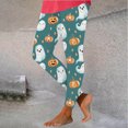 thumbnail image 5 of QATAINLAV Women Halloween Costumes, Legging for Women Tummy Control Butt Lift High Waist Running Pants Funny Graphic Print Fitness Skinny Trousers Mother's Day Gifts Green M, 5 of 7