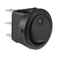 thumbnail image 2 of 20A 12V 3 Pines Coche Auto Barco Encendido Apagado Punto LED Interruptor Basculante () Azul, 2 of 6
