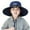 B, variant on Kids Solar Fan Sun Hat with UPF 50+ Wide Brim Outdoor Fishing Beach Cap for Boys and Girls