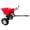 Black + red bucket, variant on Heavy Duty Tow-Behind Fertilizer Spreader –Pneumatic Tires, Global Hitch, Large Capacity
