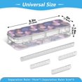 thumbnail image 3 of Plastic Pencil Box Large Capacity Pencil Boxes Clear Boxes with Snap-Tight Lid Stylish Office Supplies Storage Organizer Box Pink and Purple Palm Leaves, 3 of 7