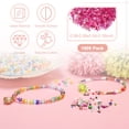 thumbnail image 2 of Uxcell Paquete de 1000 Cuentas de Semilla de Vidrio Mezcladas, Cuentas de Bugle de Vidrio Mini de 1-4mm/0.04-0.16 Pulgadas para DIY Aretes/ Collares/Pulseras/ Fabricación de Joyas [Rosa Fucsia], 2 of 6