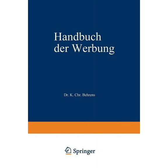 Handbuch Der Werbung, (Paperback)