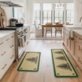 thumbnail image 5 of Sm:)e Pine Tree Christmas Kitchen Rugs and Mats, 17x29Inch and 17x47 Inch, Non Slip Linen Mat Inside Washable for Porch Patio Hallway, 5 of 7