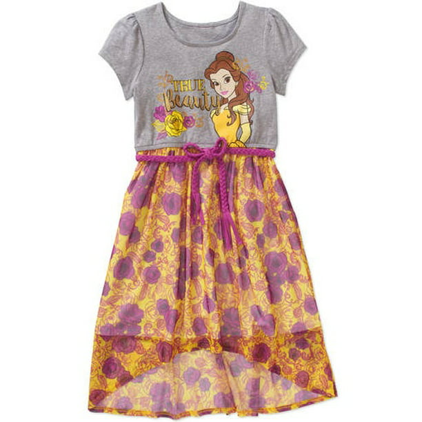 Disney Princess Ap Di True Beauty Belle Hi Lo Dress - Walmart.com