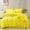 Mango Yellow, variant on MorroMorn 5 PCS Shaggy Duvet Cover Bedding Set - Fluffy Comforter Cover Long Faux Fur Luxury Ultra Soft Cozy (Pink, Full/Queen)