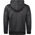thumbnail image 7 of SPEEDRUN Hoodie Men Zip Up Sherpa Lined Hoodie Mens Gray Zip Up Fuzzy Jacket Winter Coats Gray L, 7 of 7