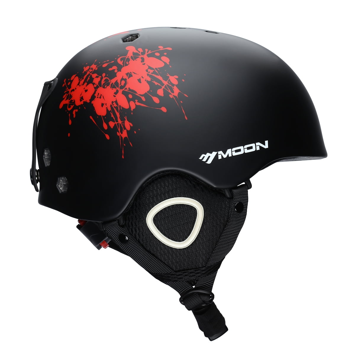 Moon Skiing Helmet Adult Kid Equipment Autumn Winter Snow Skating Sports Integrally-molded Outdoor Ultralight Matte... by