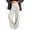 Beige, variant on Business Office Slacks Dress Pants For Women Elegant High Rise Pleated Wide Leg Pant Ladies Button Closure Flowy Suit Pant Lightweight Straight Trousers