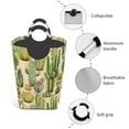 thumbnail image 4 of XMXT Collapsible Laundry Basket Hamper, Desert Plant Watercolor Large Laundry Bag Clothes Hamper with Aluminum Handle, 50L, 4 of 7