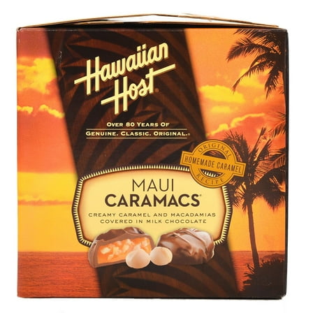 Hawaiian Host Milk Chocolate Covered Caramel Macadamias, 6 Oz., 6 Count