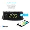 thumbnail image 3 of GPX Bluetooth Voice-Activated Large Black Digital Dual Alarm Clock, CB360B, 3 of 5