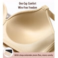 thumbnail image 5 of Exerin Women's Wireless Bras Full Coverage Support Seamless Plus Size Bra(Beige,XL), 5 of 8