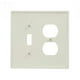thumbnail image 3 of Placa de pared Leviton 2 Gang Midway de nailon termoplástico, color blanco, 3 of 4
