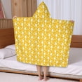 thumbnail image 5 of Yellow Lemon Fruit Shapes Orange Pattern Hooded Bath Towel，50"x30" for Ages 3 To 12 Kids, Quick Dry Lightweight Soft Microfiber Hood Beach Towel Cover Up for Kids, 5 of 7