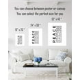 AEFER Peace In Different Languages Wall Decor Art Print on a white background typography poster