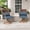 Blue, variant on HOYOA 47" Coffee Table, Oval Coffee Table, Modern Wood Oval Coffee Table for Indoor Living Room,Wood Grain