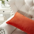 thumbnail image 3 of Home Soft Things Milliken Plush Throw Pillow Covers 2 Piece Set - Burnt Orange - 14" x 26", 3 of 4