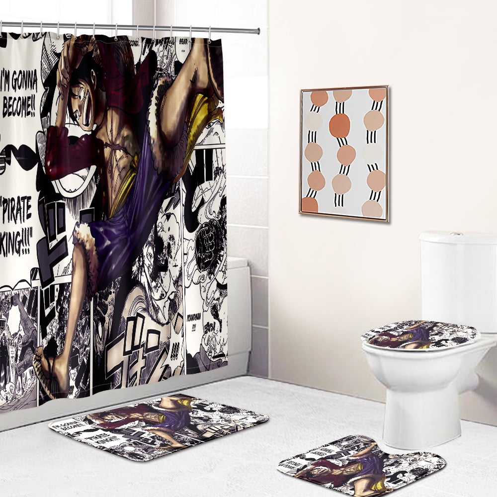 One Piece Japanese Anime Straw Hat Pirates Crew Luffy 30 Bathroom Sets Bath  Mat Toilet Lid Cover in 2023  Bathroom sets Bathroom mat sets Pedestal  rug