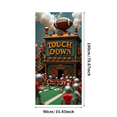 thumbnail image 3 of Vintage Style Football Themed Banner with Touch Down Text, Ideal for Football Parties, Sports Events, Fan Gatherings, Photo Backdrops, and Home Decorations, 3 of 8