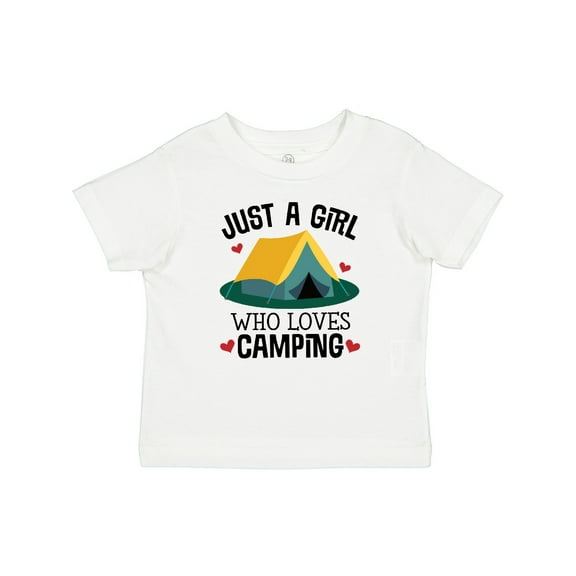 Inktastic Just a Girl Who Loves Camping Girls Baby T-Shirt