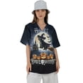 thumbnail image 4 of Happy Halloween Portuguese Water Dog Witch Pumpkins Bats Hawaiian Shirt Breathable Summer Unisex Merch PWD Portie Fishing Dog Lover - 13012, 4 of 6