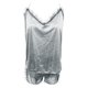 thumbnail image 5 of Gibobby Lenceria mujer sexy Conjuntos de lencería Sujetador de lencería Ropa de dormir Sexy Sexy y liga de encaje Panty Nueva ropa interior Mono(Plata de plata M), 5 of 5