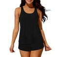 thumbnail image 2 of Guieoi Swimsuit Women Bikini 2026 Two Piece Swimwear Set Tankini 3-Piece Women's Swimsuit Set Black XL, 2 of 8