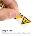 thumbnail image 4 of Uxcell Triangle Electrical Shock Risk Warning Sign Self Adhesive 15mm/0.59inch 20Pcs, 4 of 4